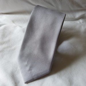 GEORGE Men's VTG Neck Tie ~ Silver